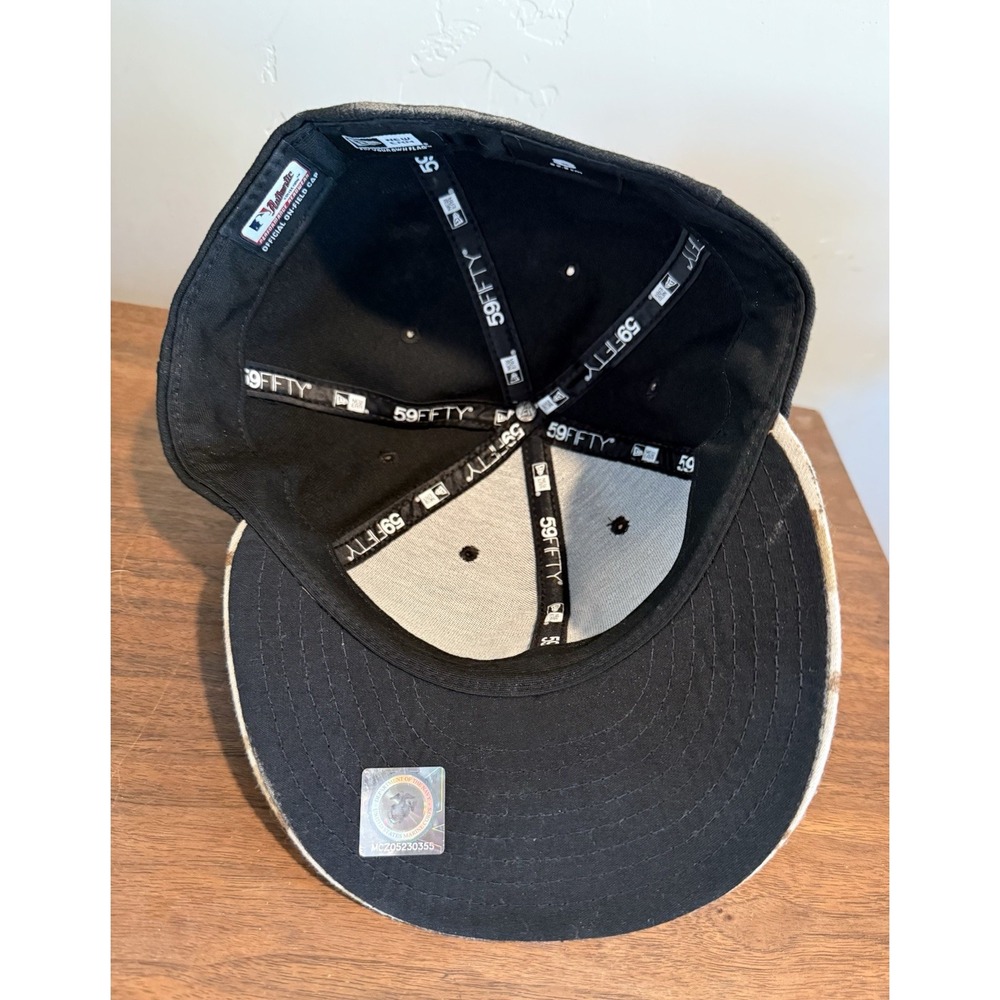 New Era 59FIFTY San Francisco Giants Hat 8 Authentic On Field Camo / Black MLB - Picture 6 of 9